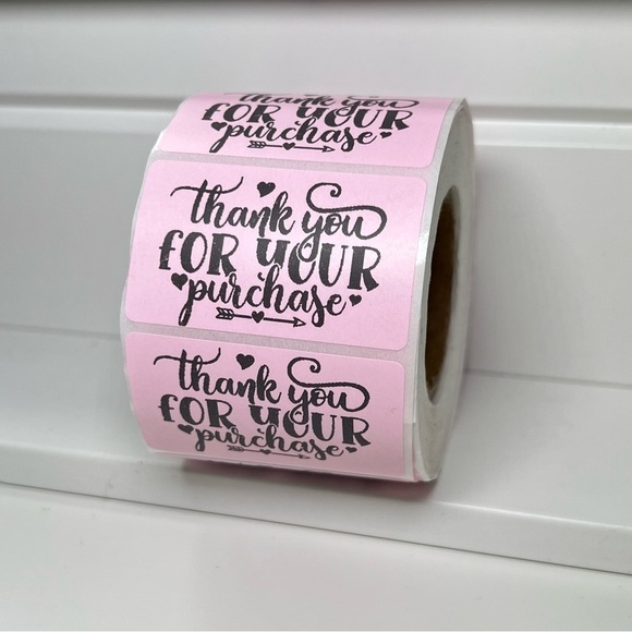 Thank you for your purchase sticker label for shops 2" | 8 Colors To Choose from - Picture 9 of 12